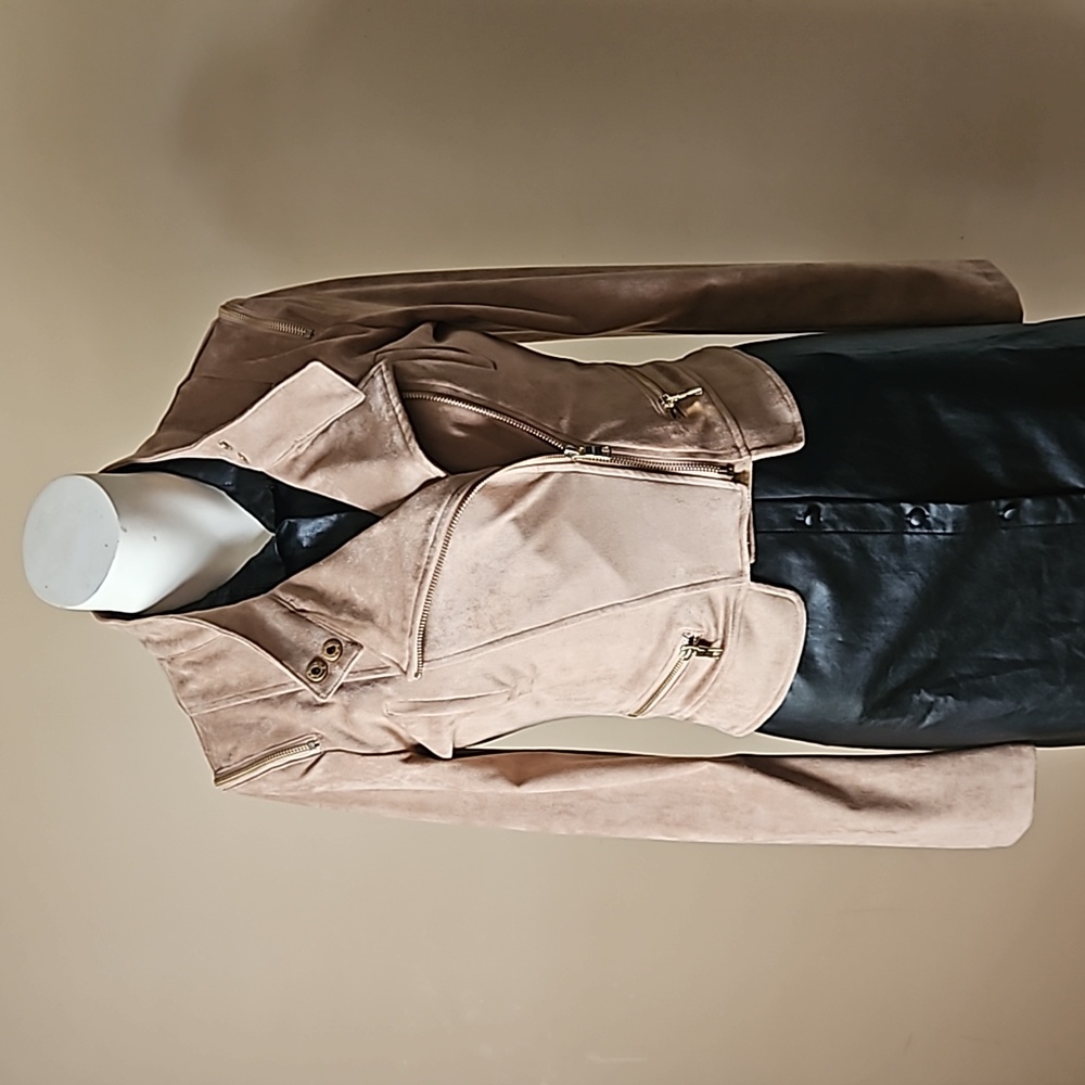 Streetwear Society Faux Suede Jacket ptp 18 1/2 - Picture 6 of 8